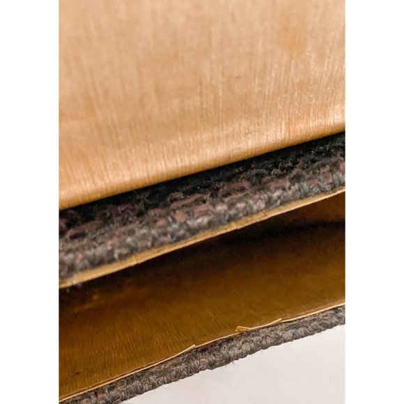 1960s Vintage Black Red Tweed Weave Medium Size Handbag Purse - Picture 13 of 14